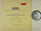 PIERRE FOURNIER BACH SOLO CELLO SUITES 3 & 4 ARCHIV ED.1 STEREO SAPM 198187 NM