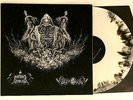 MACABRO GENOCIDIO / MORBOSATAN SPLIT LP BLK/WHT VINYL EX 2017 METAL BLACK DEATH