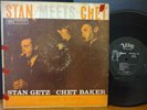 STAN GETZ & CHET BAKER - STAN MEETS CHET LP  1958 Mono Clef/Verve Cool Jazz Bop