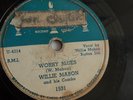 Willie Mabon - 78rpm single 10-inch – Chess #1531 Worry Blues