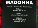 MADONNA STUNNING EVITA DON'T CRY FOR ME ARGENTINA VINYL 12