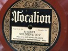 Vocalion 14847 Uncle Dave Macon SOLDIER'S JOY  78 rpm Country E+ 1924 hc