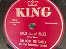 King 1104 Don Reno & Red Smiley CRAZY  FINGER BLUES  78 rpm Bluegrass E+