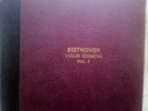 Beethoven / Goldberg / Kraus VIOLIN SONATAS VOLUME I (Decca) 195? 7-12