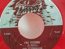 Flamingos Parrot 812 I'M YOURS (RARE AUTOGRAPHED DOO WOP RED VINYL 45) PLAYS VG