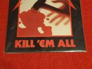 Metallica Kill Em All Original Silver Label MegaForce LP 1983 in VG+ to NM Cond.