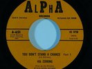 Funk 45 4TH COMING You Don't Stand A Chance/Part 2 on Alpha VG++