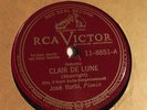 Jose Iturbi - 78rpm 12-inch Single – RCA Victor #11-8851 Clair De Lune