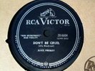 ELVIS PRESLEY 78 RPM “DON’T BE CRUEL/HOUND DOG”, 1956 CANADA RCA #20-6604.