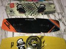 Kiteboards (Cabrinha Prodigy and Custom, Epic Oxygen, Crazy Fly)