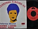 ORIETTA BERTI SAN REMO 69 EP MADE IN PORTUGAL 45 PS 7 * DIVENTA POESIA*