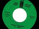 rare funk 45 J. B. GREEN ROCK-ME BABY/TIME james green pub. co 68x78
