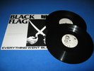 BLACK FLAG - EVERYTHING WENT BLACK DOUBLE LP   ( RARE 2ND U.S. PRESSING, MINT  )