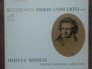 HEIFETZ MUNCH Beethoven violin concerto LP RCA Victor LSC-1992 shaded dog vinyl