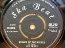 LEE PERRY WISHES OF THE WICKED / HOLD DOWN OG UK SKA BEAT 7