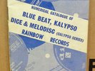 ORIGINAL BLUE BEAT KALYPSO DICE MELODISC RAINBOW CATALOGUE SKA SKINHEAD STEADY