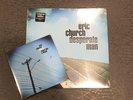 Eric Church Desperate Man LP + Promo 7