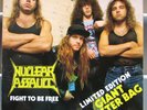 NUCLEAR ASSAULT  Fight To Be Free  1988  UK 12 inch Ltd Ed Giant Poster Bag