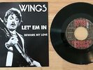 RARE FRENCH SP THE BEATLES WINGS LET EM IN - BEWARE MY LOVE