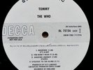 The Who TOMMY -  WHITE LABEL PROMO - Decca Records 1969 w/Booklet