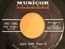 R&B 45  LEE MOSES  BAD GIRL PART 1 & 2  MUSICOR 1242 1967 SOUL FUNK 7