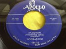 Hear OG Rare Doo Wop 45 : Inspirations   Raindrops   Maggie   Apollo 494-45
