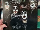 KISS SELF TITLED FIRST LP NO KISSIN TIME  SIGNED BY GENE, PAUL , ACE & PETER