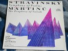 STRAVINSKY SYMPHONY OF PSALMS MARTINU THE PROPHECY OF ISAIAH 1967 LP SUPRAPHON