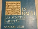 Bach Sandor Vegh les sonates et partitas pour violon Coffret 3Lp