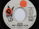 Rock 45 QUEEN Keep Yourself Alive ELEKTRA promo HEAR