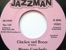 MANNY CORCHADO pow wow / chicken and booze HEAVY BOOGALOO 45 jazzman NM HEAR