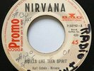 NIRVANA • Smells like teen spirit • RARE 45 PROMO • COSTA RICA PRESS 1992