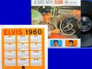 LP ELVIS PRESLEY - A DATE WITH ELVIS / UK ENGLAND 1st PRESS. CALENDER BACKCOVER