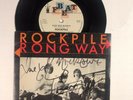 ROCKPILE Wrong Way 45  F-Beat XX9 UK 1980 VG+ SIGNED BY DAVE NICK & TERRY 45