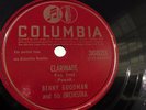 Benny Goodman - 78rpm single 10-inch – Columbia #36823 Clarinade