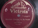 Evan Williams - 78rpm single 12-inch –Victor #74190 Messiah – Comfort Ye My...