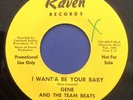 Gene & Team Beats   I Want’a Be Your Baby Northern Soul Promo NM
