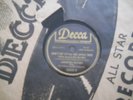 Decca 78 rpm, DON'T SIT UNDER THE APPLE TREE, ANDREW SISTERS, AT SONJA'S CAFE