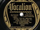 Louis Armstrong and his Orchestra VOCALION 3202 E/E+ PRE WAR JAZZ 78