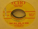 That Old Girl Of Mine PRESTON WARD 45 Record EX RARE