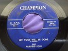 Rare Vocal Group Black Gospel 45 : The Fairfield Four   Let Your Will Be Done