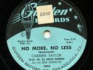 HEAR - Rare R&B 78 - Carmen Taylor - No More, No Less - Guyden # 100