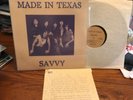 SAVVY LP MADE IN TEXAS 1982 PRIVATE PRESS HARD ROCK AOR NM/EX