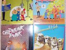Chipmunks, 4 Vinyl Record Lot, All LP, All US 1st Press, Childrens Punk Rock