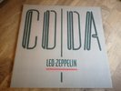 Led Zeppelin LP Coda UK Swan Song 1st press -A2 -B NEAR MINT COVER