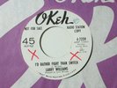northern soul 45 Larry Williams - I'd Rather Fight than Switch OKEH listen