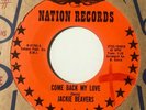 northern soul 45 JACKIE BEAVERS - Come Back My Love NATION listen