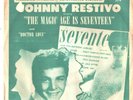JOHNNY RESTIVO--PICTURE SLEEVE + 45--(MAGIC AGE IS SEVENTEEN)--PS--PIC--SLV