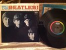 Meet the Beatles Capital Records T 2047 Brown letters blue sleeve I AM triangle