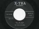RARE KILLER DOOWOP-FOUR BEL'AIRES-X-TRA 113-TELL ME WHY/WHERE ARE YOU